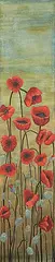Kim Sawler, Poppies, acrylic on canvas