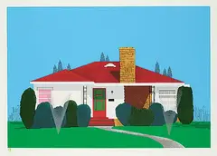 David Thauberger, Bungalow #20/60, 1982, colour silkscreen on paper