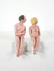 Christine Wignall, Untitled - Skinny Dipping Time, painted ceramic sculpture