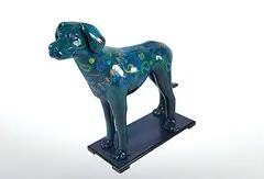 Annette Resler, Friend'r, painted fibreglass and mixed media sculpture