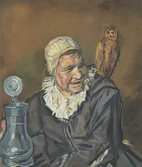 Maxwell Bennett Bates, Malle Babbe by Frans Hals, oil on canvas