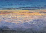 Sylvia Boehrnsen, Haleakala Sunset, 1981, watercolour on paper