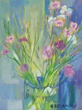 Rita Briansky, Floral Bouquet, oil on canvas