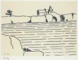Barker Fairley, Untitled - Across the Bay, photolithographic reproduction on paper