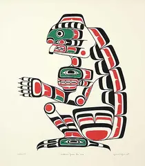 Henry Hunt, Wildman From the Sea #102/600, 1979, colour silkscreen on paper