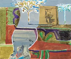 John Koerner, Untitled - Still Life, collage mixed media on paper