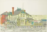 John Adrian James Little, Mah Society House #26/50, 1979, colour silkscreen on paper