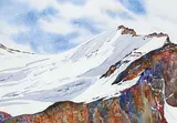Donna Jo Massie, Mountain Peak, 1991, watercolour on paper