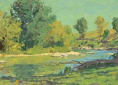 Gary MacMillan, Quiet Day, 2000, oil on wood board