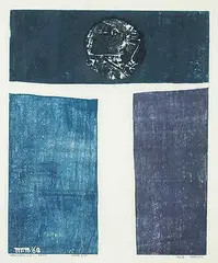 Marion Florence Nicoll, January '68 #proof, 1968, colour relief print on paper