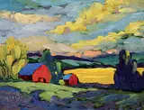 Betty Schnell, Glorious Morning, oil on wood board