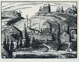 Bankview #12/50 by Margaret Shelton, 1941, lino block on paper, sold May 2017