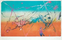 Otis Tamasauskas, Jumping Jacks #5/10, 1982, colour lithograph on paper