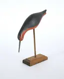 Robert MacInnis, Red Knot, painted wood carving