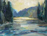 Frank Leonard Brooks, Morning River, Elora