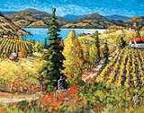 Late Summer Blues by Rod Charlesworth, oil on canvas, sold Apr 2017