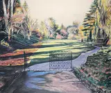 James Davies, Butchart #3 [Gardens in Fall], 1997, acrylic on canvas