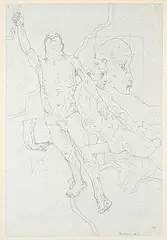 Ivan Eyre, Untitled - The Sketch Class, 1964, graphite on paper