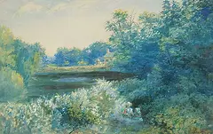 Marmaduke Matthews, Summer Landscape, watercolour on paper