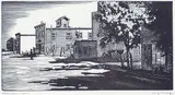 Walter J. Phillips, Stockton, Manitoba, 1932, wood engraving on paper
