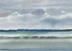 Gordon A. Smith, TI, watercolour on paper