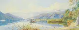 Charles Jones Way, Lazy Afternoon Boat Ride, 1918, watercolour on paper