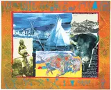 Jane Ash Poitras, Buffalo Hierophany #AP, 1992, colour silkscreen and lithograph on paper