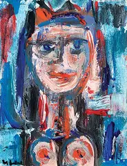 Herbert Johannes Joseph Siebner, Konigin - Schwester, 1993, acrylic on canvas