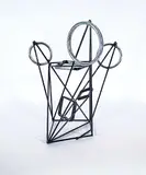 Greg Robb, Circles-Squares Study, 2014, steel sculpture with oxide patina