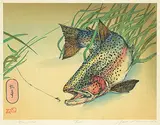 Jack Lee Cowin, Rainbow #124/125, 1981, hand coloured etching on paper