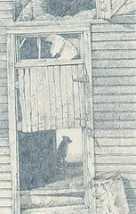 Study for Sarah's Dog by Patrick Douglass Cox, graphite on paper, sold Apr 2017