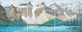 Mary Lou Crerar, Moraine Lake, 1984, watercolour on paper