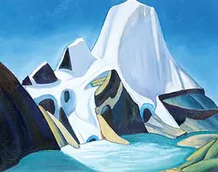 Mount Robson, After Lawren Harris by Christopher George, 2005, oil on wood board, sold Apr 2017