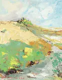 Hans Herold, Untitled - Dunescape, 1968, oil on canvas board