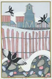 Robert John Hope, Winter Wings, watercolour and ink on paper