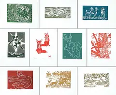 Illingworth Kerr, Illingworth Kerr - 10 Block Prints Folio One #3/100, lino block on paper