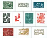 Illingworth Kerr - 10 Block Prints Folio One #3/100 by Illingworth Kerr, lino block on paper, sold Apr 2017