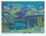 Illingworth Kerr, O'Hara Night #125/150, colour silkscreen on paper
