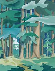 Elza Mayhew, Spring, 1959, oil on canvas board