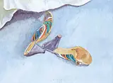 Untitled - The Model's Shoes by Robert F.M. McInnis, 1999, oil on canvas, sold Apr 2017
