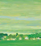 Robert F.M. McInnis, Untitled - View from Fort Rouge - Greens