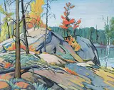 Donald Appelbe Smith, Untitled - Canadian Shield Country, watercolour and gouache on paper
