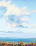 Robert E. Wood, Prairie Sky, oil on canvas