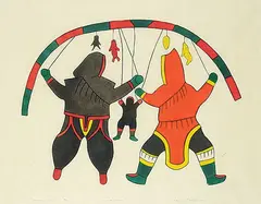 Mona Ohoveluk, Witch Craft #16/50, 1977, colour stonecut on paper