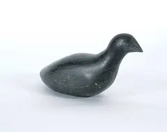Eli Tikeayak, Untitled - Bird, black stone carving