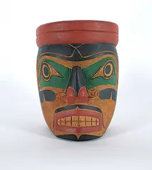John Livingston, Kwakiutl Chief's [Speaker] Mask, 1970, painted cedar mask