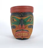 John Livingston, Kwakiutl Chief's [Speaker] Mask, 1970, painted cedar mask