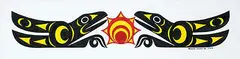 Johnny Jr. Maynard, Untitled - Two Ravens and Sun, 2008, mixed media on paper