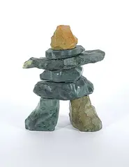 Clivelon Totan, Inukshuk, 2006, stone carving