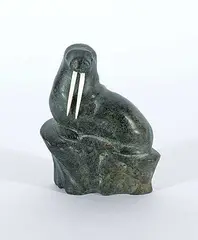 Mark Totan, Untitled - Walrus, stone carving